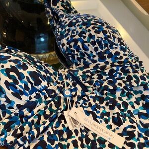Bleu Rod Beattie Blue Leopard Print Swimsuit
